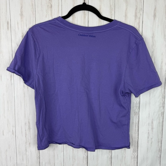 Outdoor Voices purple crop Small top - Picture 3 of 3